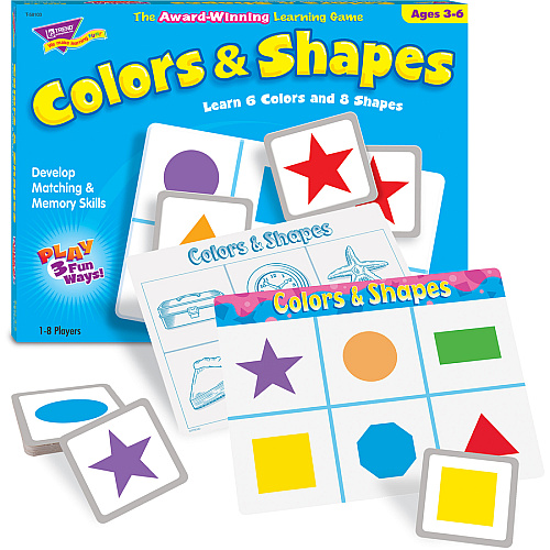 Trend Colors/Shapes Match Me Learning Game Educational - 1 to 8 Players - 1 Each (58103)