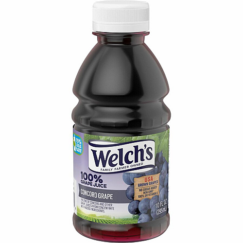 Welch's 100 Percent Grape Juice 10 fl oz (296 mL) - 24 / Carton (35400)