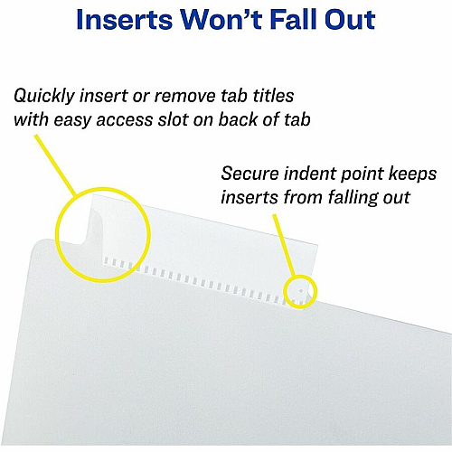 Avery&reg; Big Tab Plastic Dividers with Pockets, 8-Tab 8 x Divider(s) - 8 Tab(s) - 8 Tab(s)/Set - 9.3" Divider Width x 11.25" Divider Length - 3 Hole Punched - Multicolor Plastic Divider - Clear Plastic Tab(s) - PVC-free, Hole-punched, Insertable (07709)