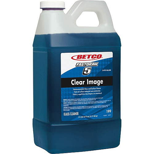 Betco Clear Image Glass Cleaner - FASTDRAW 5 For Glass, Mirror - Concentrate - 67.6 fl oz (2.1 quart) - Grape, Rain Fresh Scent - Recommended For: Smudge Remover, Fingerprint Remover, Grease Remover - Non Ammoniated, Non-scratching, Non-streakin (1994700)
