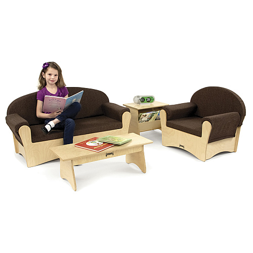 Jonti-Craft Komfy Chair Espresso Seat Color - Fabric Seat Material - Baltic - Acrylic - 1 Each (3771JC)