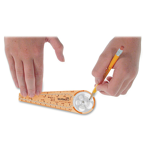 Learning Resources Safe-T Compass Plastic - Orange - 1 Each (LER45761)