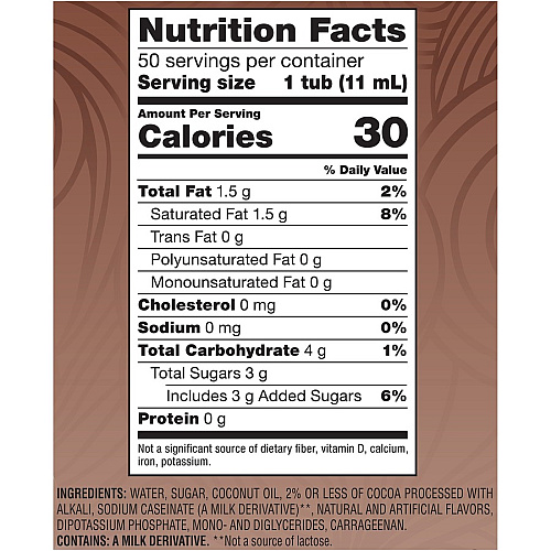 Coffee-mate Coffee mate Cafe Mocha Liquid Creamer Singles - Gluten-Free Cafe Mocha Flavor - 0.38 fl oz (11 mL) - 50 Serving - 50 / Box (35115)