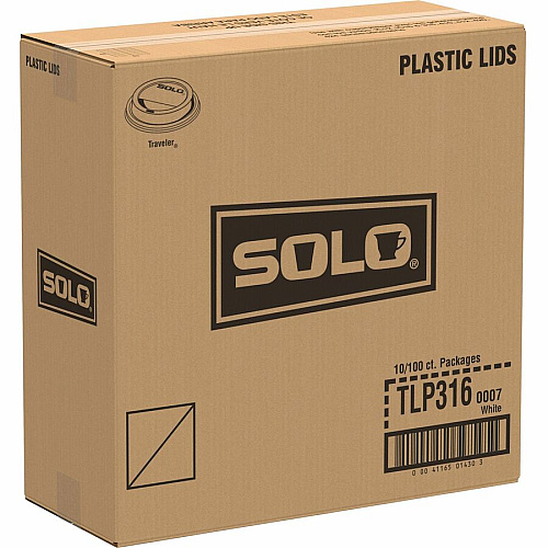 Solo Cup Traveler Dome Hot Cup Lids Dome - 10 / Pack - White (TLP3160007)