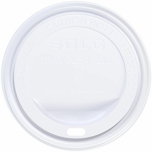 Solo Cup Traveler Dome Hot Cup Lids Dome - 10 / Pack - White (TLP3160007)