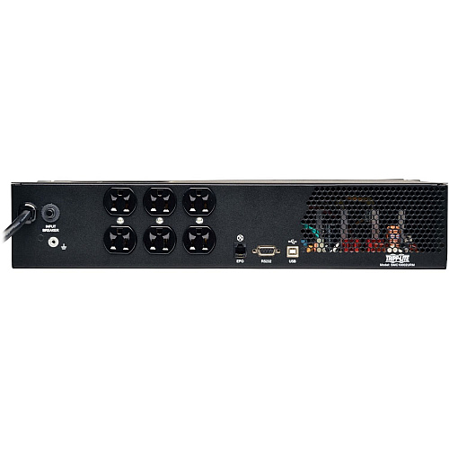 Tripp Lite by Eaton SmartPro 120V 1kVA 700W Line-Interactive Sine Wave UPS, 2U Rack/Tower, LCD, USB, DB9, 6 Outlets 2U Rack/Tower - 6.40 Minute Stand-by - 120 V AC Input - 120 V AC Output - Serial Port - USB - 6 x NEMA 5-15R Receptacle(s) (SMC10002URM)