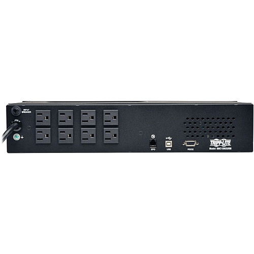 Tripp Lite by Eaton SmartPro 120V 1.5kVA 1kW Line-Interactive Sine Wave UPS, 2U Rack/Tower, LCD, USB, DB9, 8 Outlets 2U Rack/Tower - 6.50 Minute Stand-by - 120 V AC Input - 120 V AC Output - Serial Port - USB - 8 x NEMA 5-15R Receptacle(s) - (SMC15002URM)