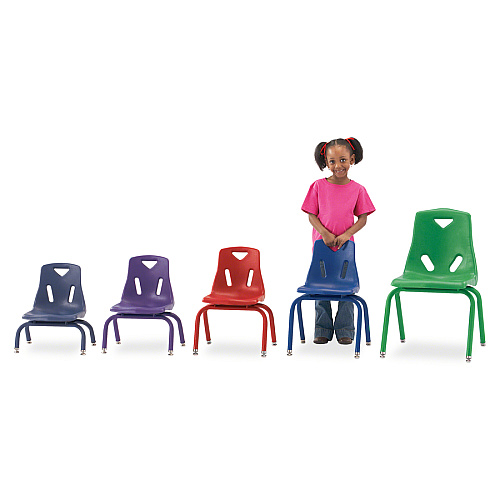 Jonti-Craft Berries Stacking Chair Camel Seat Color - Polypropylene Seat Material - Camel Back Color - Polypropylene Back Material - Steel Frame Material - Four-legged Base - 1 Each (8126JC1251)