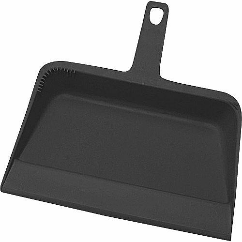 Genuine Joe Heavy-duty Plastic Dust Pan 12" Wide - Plastic - Black - 12 / Carton (GJO02406CT)