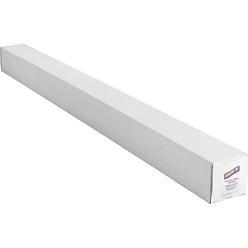 Genuine Joe Banquet-Size Plastic Tablecover 300 ft Length x 40" Width - Plastic - White - 6 / Carton (GJO10324CT)