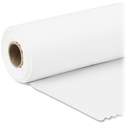 Genuine Joe Banquet-Size Plastic Tablecover 300 ft Length x 40" Width - Plastic - White - 6 / Carton (GJO10324CT)