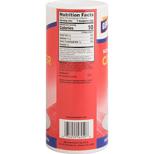 Genuine Joe Nondairy Creamer Canister 0.75 lb (12 oz) - 3/Pack - 8 / Carton (GJO56250CT)