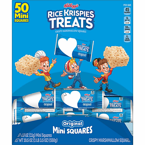 Kellogg's&reg Rice Krispies Treats&reg Minis Individually Wrapped - Original - 1 Serving Pack - 50 / Box (12346)