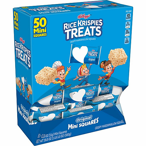 Kellogg's&reg Rice Krispies Treats&reg Minis Individually Wrapped - Original - 1 Serving Pack - 50 / Box (12346)