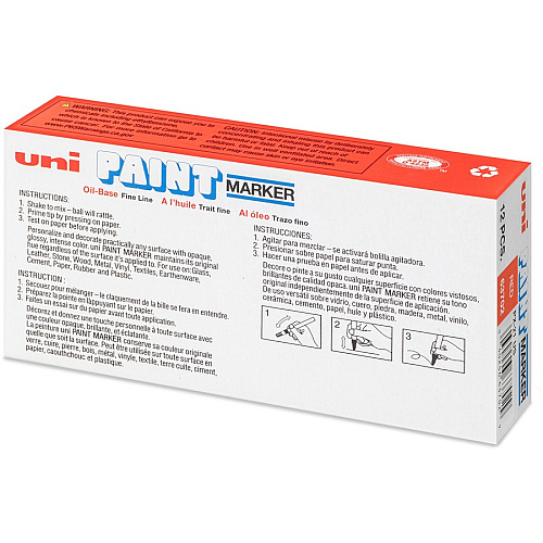 uni-ball uni&reg; uni-Paint PX-21 Oil-Based Marker Fine Marker Point - Red Ink - Oil Based - 1 Dozen (63702DZ)