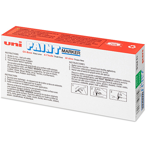 uni-ball uni&reg; uni-Paint PX-21 Oil-Based Marker Fine Marker Point - Green Ink - Oil Based - 1 Dozen (63704DZ)