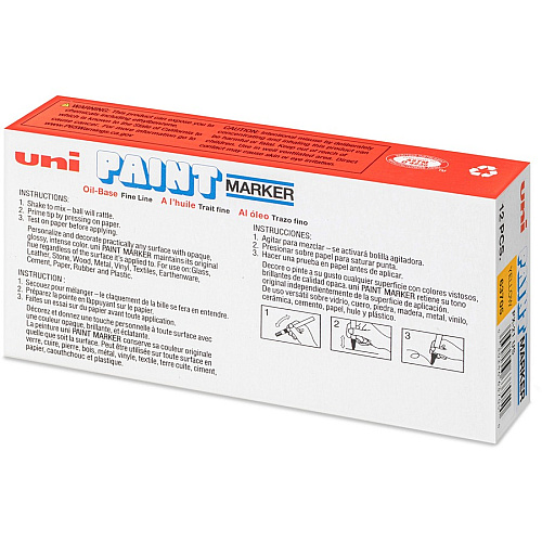 uni-ball uni&reg; uni-Paint PX-21 Oil-Based Marker Fine Marker Point - Yellow Ink - Oil Based - 1 Dozen (63705DZ)