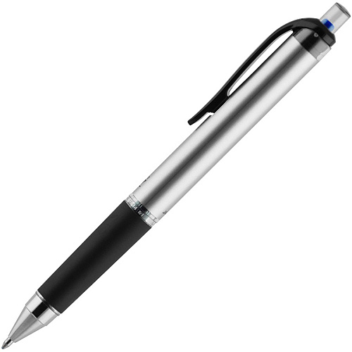 uni-ball uniball&trade; 207 Impact RT Gel Pens 1 mm Bold Pen Point - Refillable - Retractable - Blue Ink - Gel-based - Metallic Barrel - 1 Dozen (65871DZ)