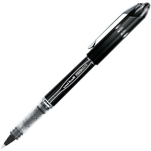 uni-ball uniball&trade; Vision Elite Rollerball Pen 0.5 mm Micro Pen Point - Black Ink - 1 Dozen (69000DZ)