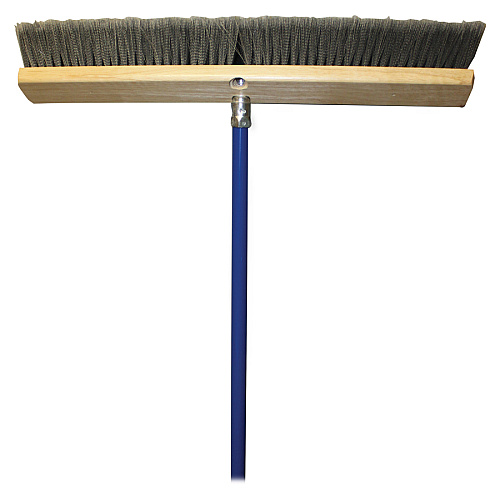 Genuine Joe Floor Sweep 24" Handle Width x 60" Handle Length - Metal Handle - Gray - 1 Each (GJO30125)