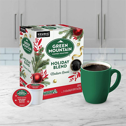 Green Mountain Coffee Roasters&reg; K-Cup Holiday Blend Coffee Regular - Medium - 24 K-Cup - K-Cup - 24 / Box (6204)