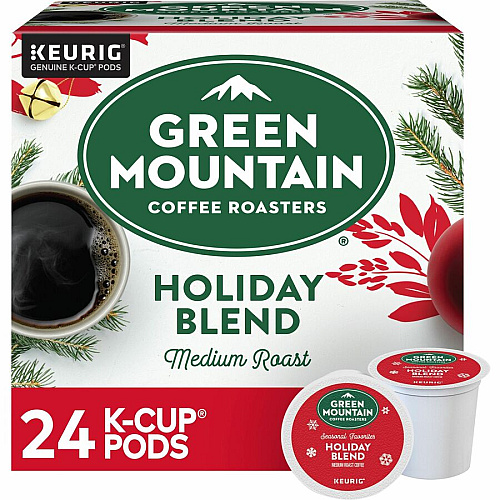 Green Mountain Coffee Roasters&reg; K-Cup Holiday Blend Coffee Regular - Medium - 24 K-Cup - K-Cup - 24 / Box (6204)