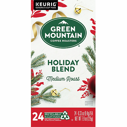 Green Mountain Coffee Roasters&reg; K-Cup Holiday Blend Coffee Regular - Medium - 24 K-Cup - K-Cup - 24 / Box (6204)