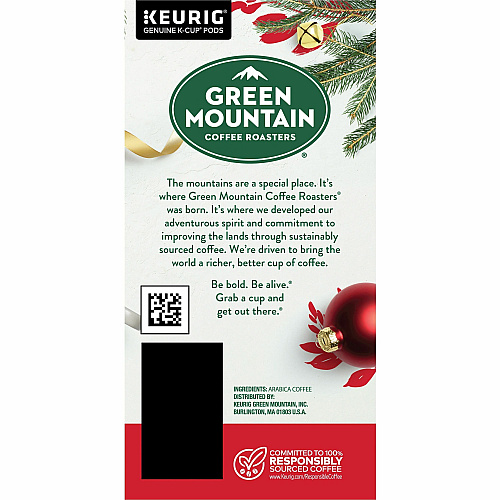 Green Mountain Coffee Roasters&reg; K-Cup Holiday Blend Coffee Regular - Medium - 24 K-Cup - K-Cup - 24 / Box (6204)