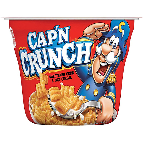 Quaker Oats Cap'N Crunch Corn/Oat Cereal Bowl Corn, Oat - 1.51 oz Bowl - 12 / Carton (31597)