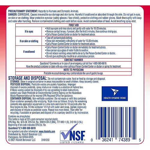 Lysol&reg; Professional No Rinse Sanitizer Concentrate - 128 fl oz (4 quart) - Disinfectant, Anti-bacterial - 1 Each (74389)