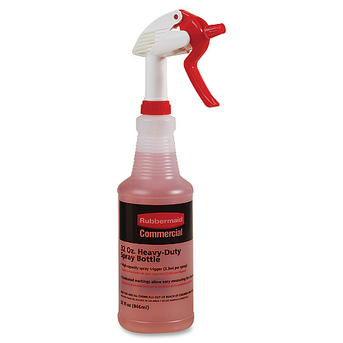 Rubbermaid Commercial Trigger Spray Bottle Suitable For Cleaning - Heavy Duty - 9.6" Height x 3.4" Width - Clear - 1 Each (9C03060000)