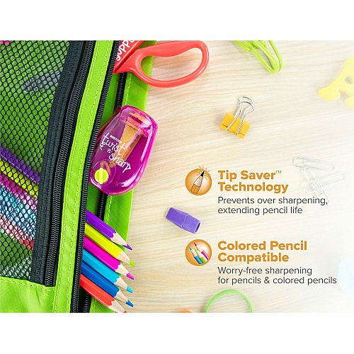 Bostitch Twist-N-Sharp Pencil Sharpener Handheld - Assorted - 1 Each (PS1ADJ)
