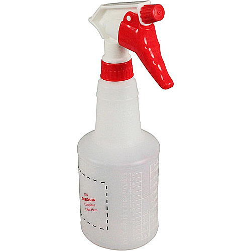 Spray Alert Spray Bottle Leak Proof - 10.6" Height x 4.5" Width - White - 3 / Pack (5024SS)