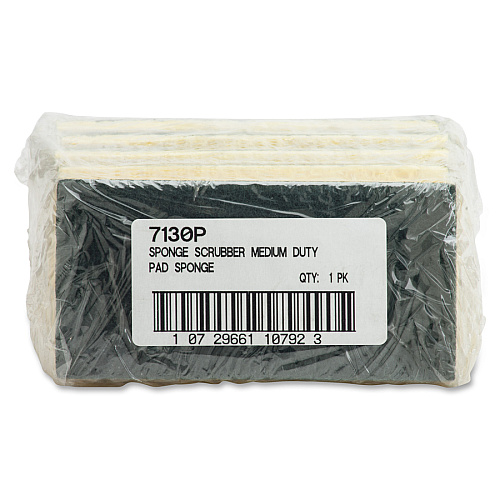 Impact Cellulose Scrubber Sponge 0.9" Height x 3.2" Width x 6.3" Length - 5 / Pack - Cellulose - Yellow, Green (7130P)
