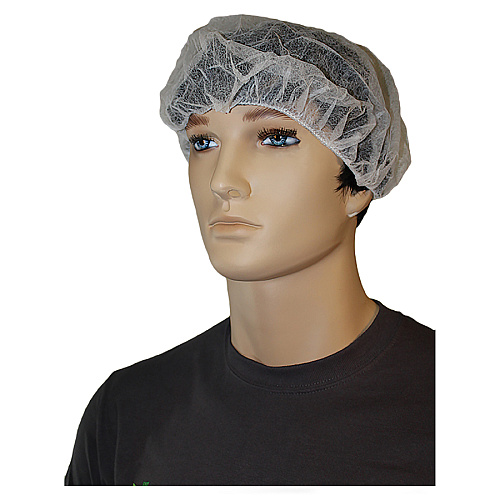 Genuine Joe Nonwoven Bouffant Cap Recommended for: Hospital, Laboratory - Large - 21" Stretched Diameter - Contaminant Protection - Polypropylene - White - Lightweight, Comfortable, Elastic Headband - 100 / Pack (GJO85140)