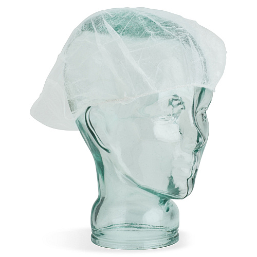 Genuine Joe Nonwoven Bouffant Cap Recommended for: Hospital, Laboratory - Large - 21" Stretched Diameter - Contaminant Protection - Polypropylene - White - Lightweight, Comfortable, Elastic Headband - 100 / Pack (GJO85140)