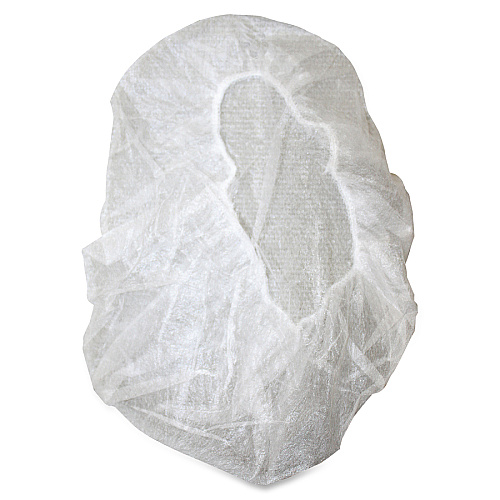 Genuine Joe Nonwoven Bouffant Cap Recommended for: Hospital, Laboratory - Large - 21" Stretched Diameter - Contaminant Protection - Polypropylene - White - Lightweight, Comfortable, Elastic Headband - 100 / Pack (GJO85140)
