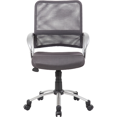 Boss Mesh Back Chair Charcoal Gray Seat Color - Mesh Seat Material - Chrome, Black Frame Color - Pewter Frame Material - 5-star Base - Charcoal Gray - 1 Each (B6416CG)