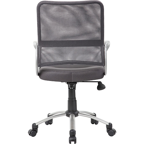 Boss Mesh Back Chair Charcoal Gray Seat Color - Mesh Seat Material - Chrome, Black Frame Color - Pewter Frame Material - 5-star Base - Charcoal Gray - 1 Each (B6416CG)