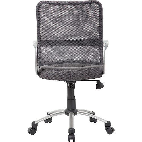 Boss Mesh Back Chair Charcoal Gray Seat Color - Mesh Seat Material - Chrome, Black Frame Color - Pewter Frame Material - 5-star Base - Charcoal Gray - 1 Each (B6416CG)