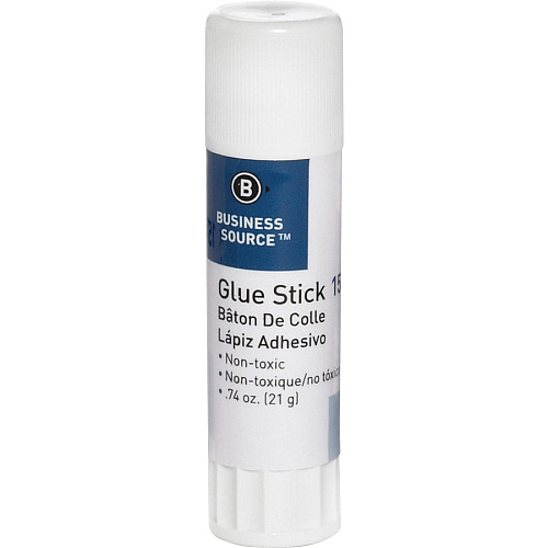 Business Source Glue Stick 0.74 oz - White - 12 / Pack (BSN15787PK)