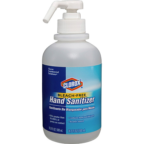 Clorox Commercial Solutions Hand Sanitizer 16.91 fl oz - Pump Bottle Dispenser - Kill Germs - Hand - Moisturizing - Clear - Non-sticky, Non-greasy - 12 / Carton (02176CT)