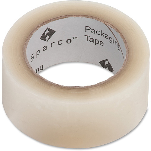 Sparco Transparent Hot-melt Tape 110 yd Length x 2" Width - 1.9 mil Thickness - 3" Core - 1.60 mil - Moisture Resistant, Abrasion Resistant, Split Resistant - For Sealing, General Purpose - 6 / Pack - Transparent (01613PK)