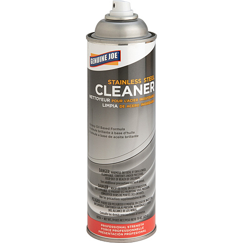 Genuine Joe Stainless Steel Cleaner For Multipurpose - 15 fl oz (0.5 quart) - Luster - Multi Can - 12 / Carton (GJO02114CT)