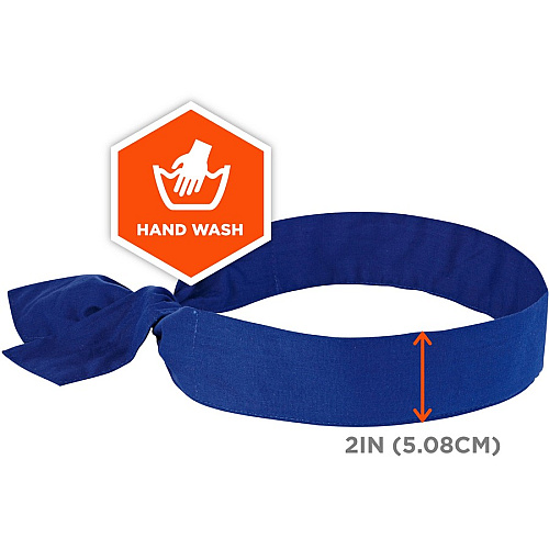 Chill-Its Evaporating Cooling Bandana Solid Blue (12307)