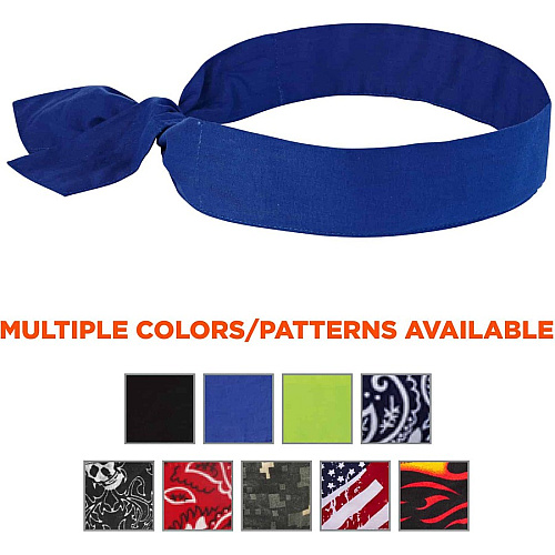 Chill-Its Evaporating Cooling Bandana Solid Blue (12307)