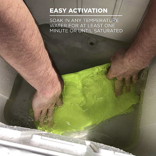 Chill-Its Evaporative Cooling Towel High Visibility Lime - 1 Each (12439)