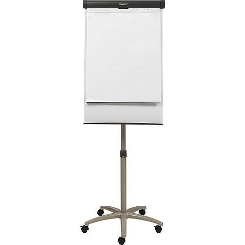 Quartet Compass Nano-Clean Magnetic Mobile Presentation Easel 36" (3 ft) Width x 24" (2 ft) Height - White Painted Steel Surface - Graphite Aluminum Frame - Horizontal - Magnetic - 1 Each (ECM32EU)