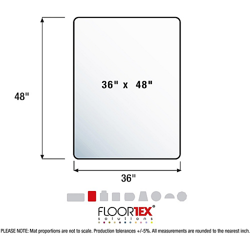 Cleartex Glaciermat Glaciermat&reg; Heavy Duty Glass Chair Mat for Hard Floors & Carpets - 36" x 48" Hard Floor, Home, Office, Carpet - 48" Length x 36" Width x 0.200" Depth x 0.200" Thickness - Rectangular - Glass, Tempered Glass - Clear - 1 E (123648EG)