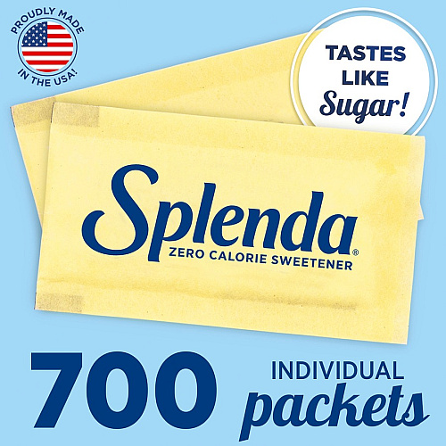 Splenda Single-serve Sweetener Packets 0.035 oz (1 g) - Artificial Sweetener - 700 / Box (200063)